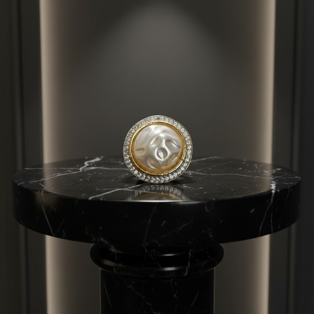 430119 Cz Adjustable Ring Moti