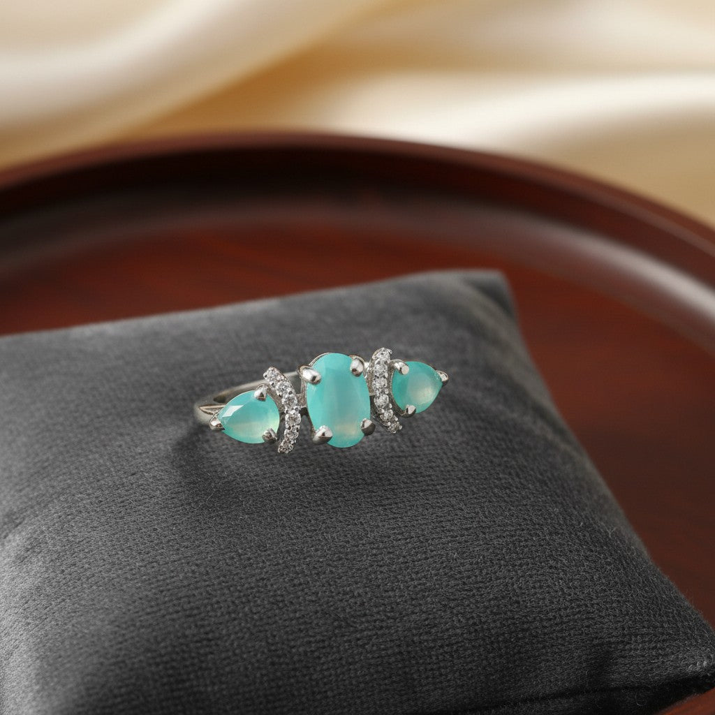 436800 Cz Adjustable Ring Mint