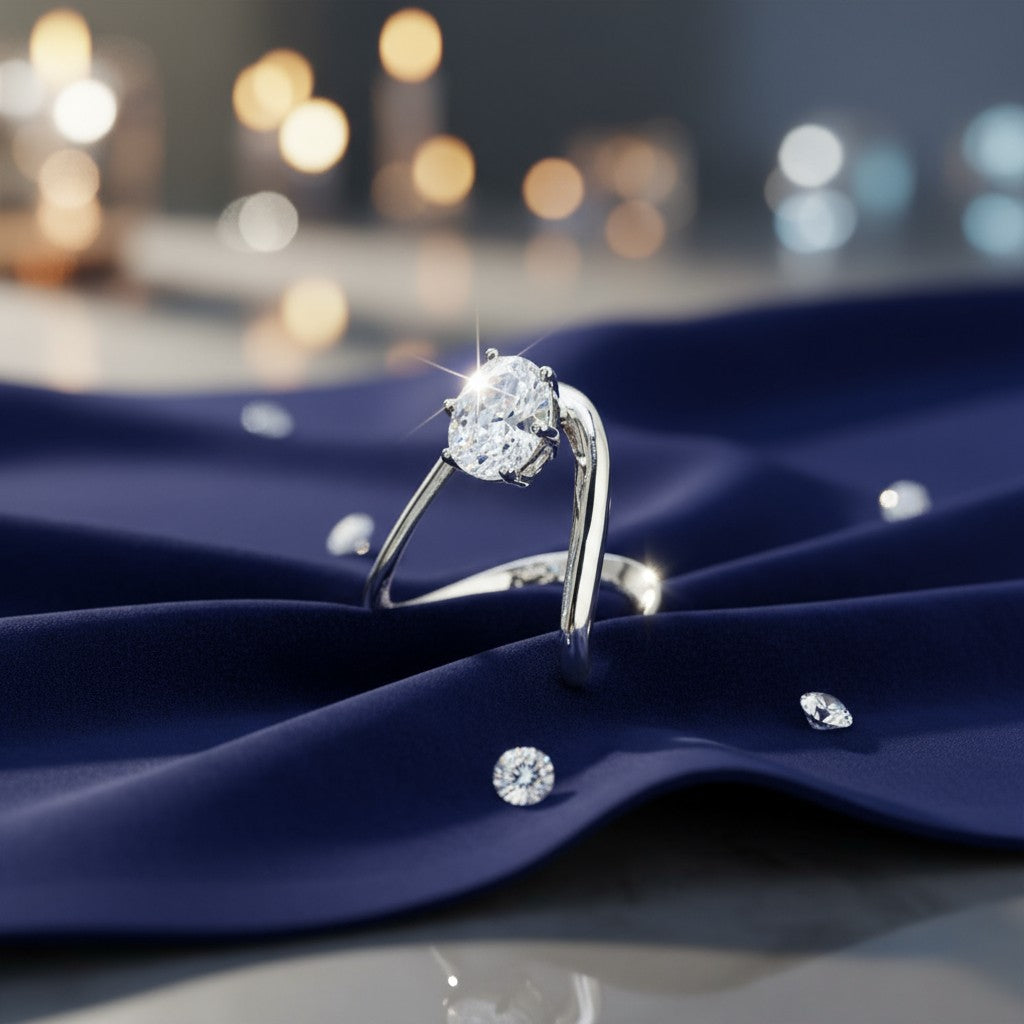 436918 Cz Adjustable Ring Silver