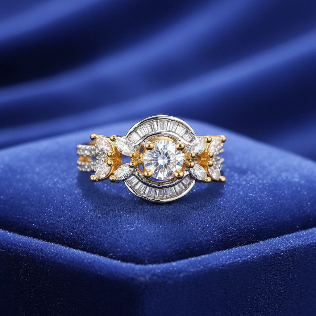424089 Cubic Zirconia Adjustable Ring