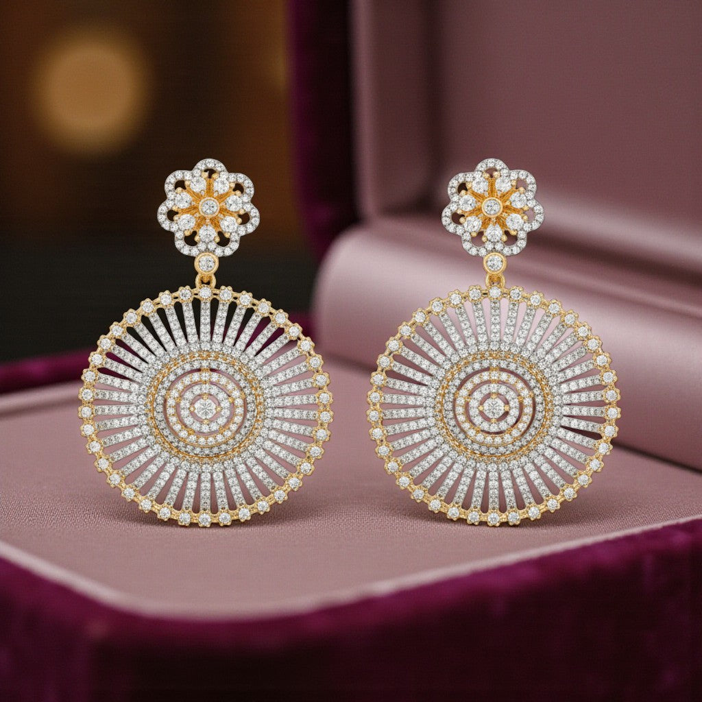 422509 American Diamond Classic Earring